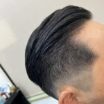 ビジネススタイルにも。フェードカット ポンパドール パートスタイル