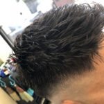 スキンフェード 濡れパン ヒゲとのつながりを切って際立たせる BARBER スタイル