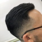 フェードカット コームオーバー ポンパドール barberスタイル